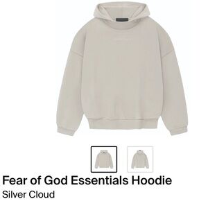 FEAR OF GOD ESSENTIALS LOGO HOODIE